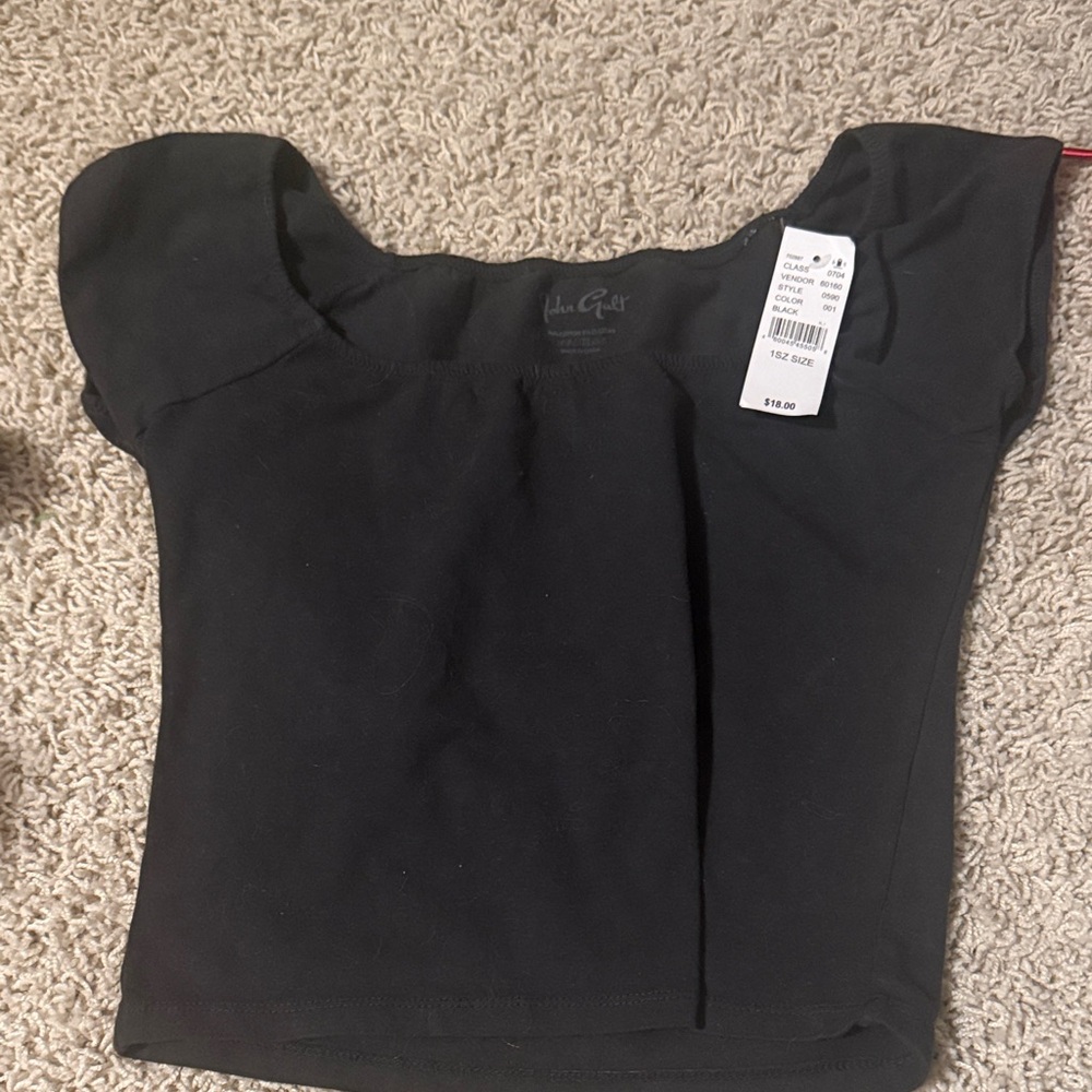 Brandy Melville Black Crop Top